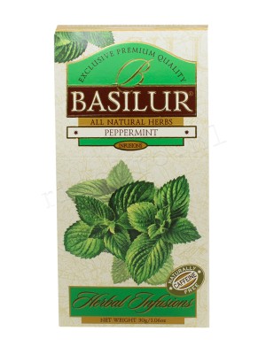 Basilur Peppermint  - Herbal Infusion | 30g Loose Leaf in Packet ~ 70924
