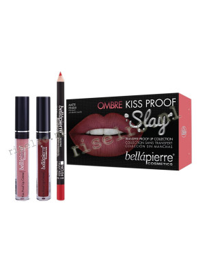 Bellapierre Kiss Proof Slay Lip Kit 40's Red