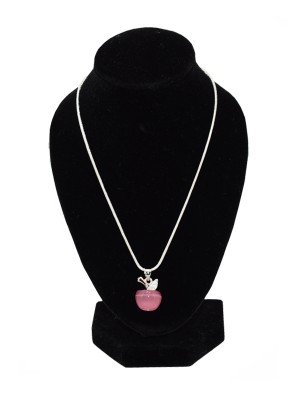 Necklace - pink apple