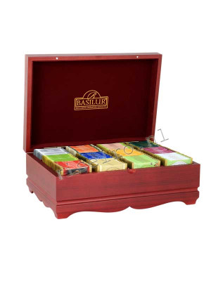 Basilur Wooden Tea box With 60 tea Bags